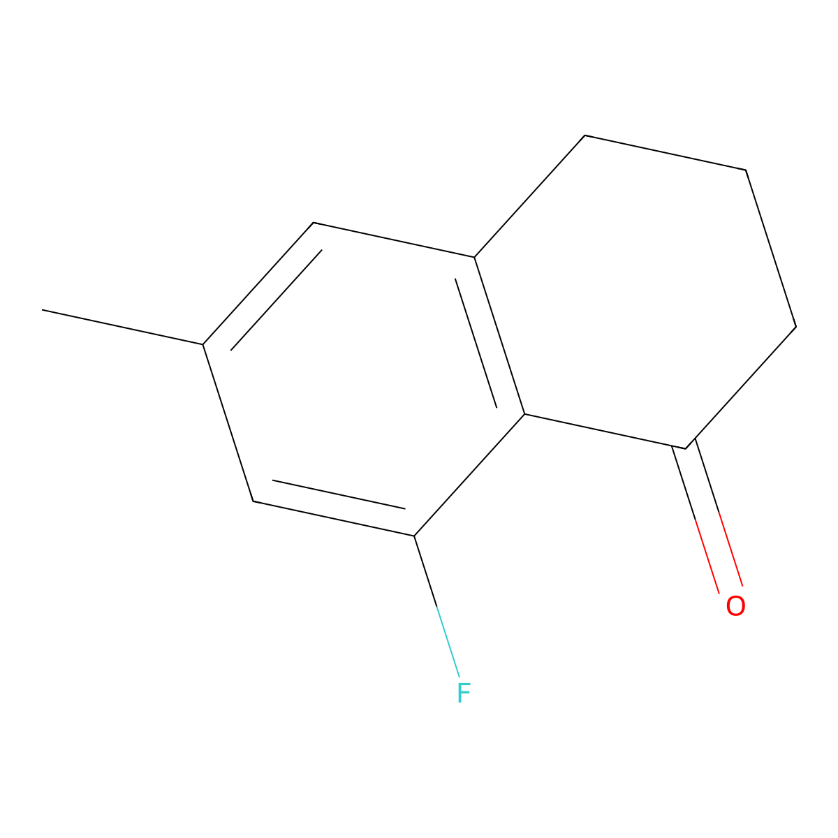 8-Fluoro-6-methyl-3,4-dihydronaphthalen-1(2H)-one molecular structure, CAS 1273677-35-2