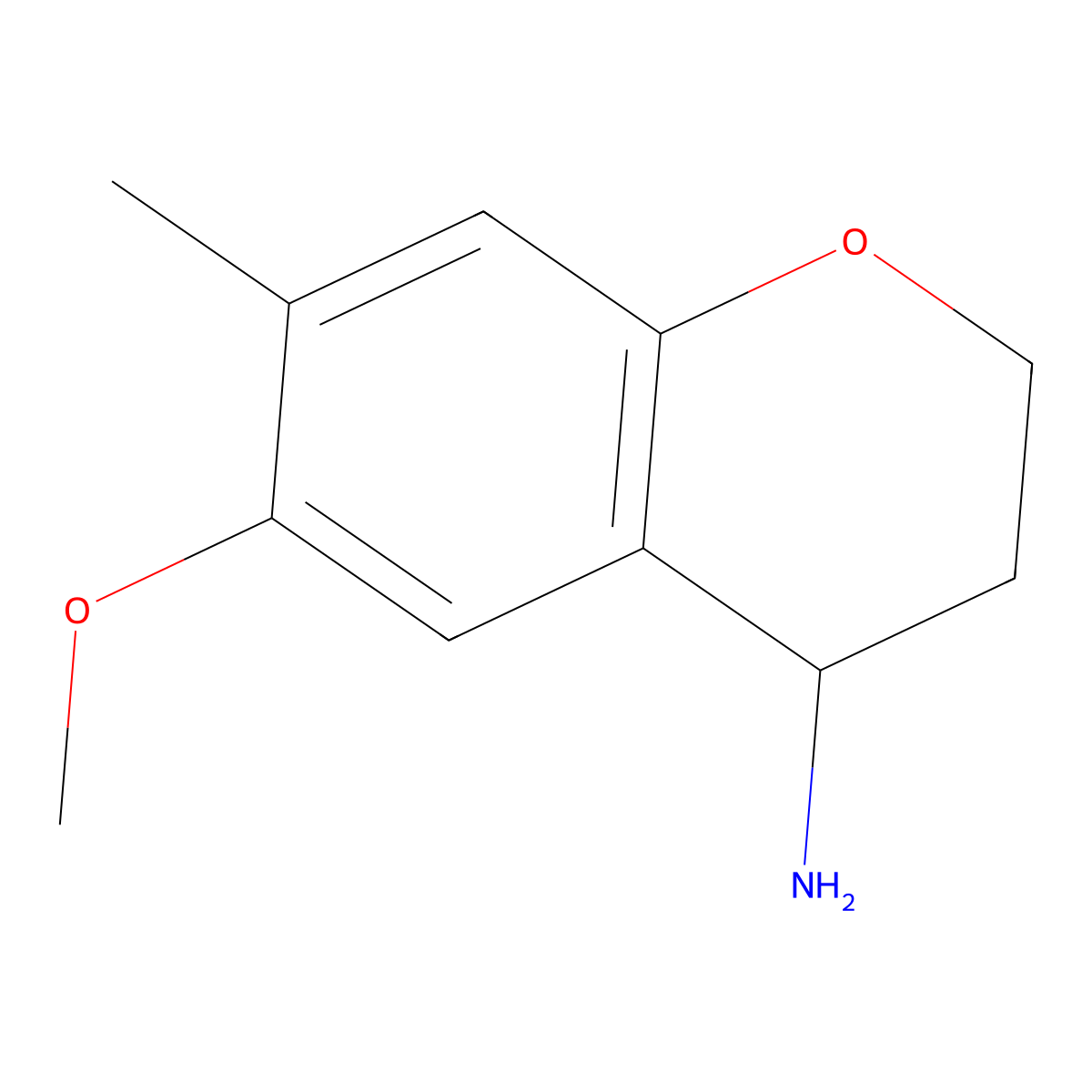 6-Methoxy-7-methylchroman-4-amine molecular structure, CAS 1273677-80-7