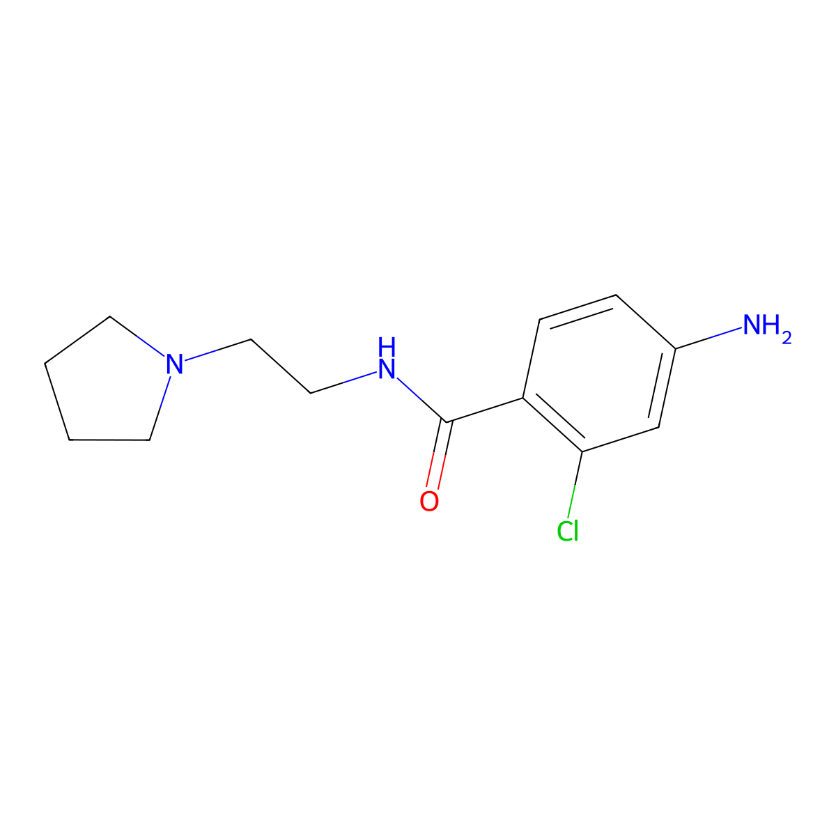 4-Amino-2-chloro-N-[2-(pyrrolidin-1-YL)ethyl]benzamide molecular structure, CAS 1273720-26-5