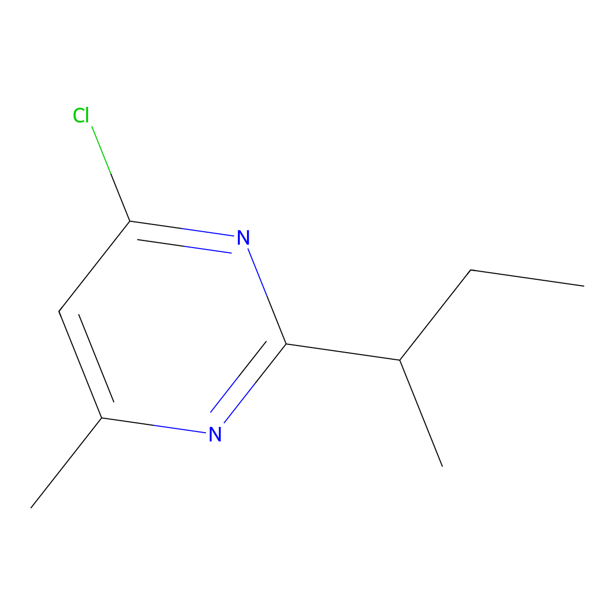 2-(Butan-2-yl)-4-chloro-6-methylpyrimidine molecular structure, CAS 1273744-22-1