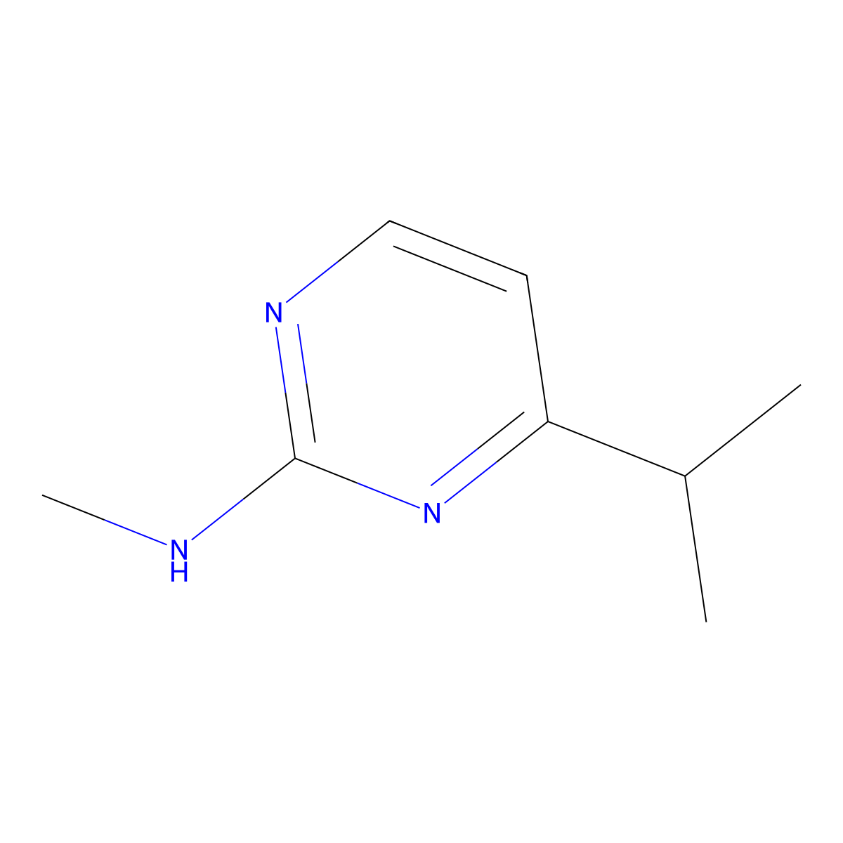 N-Methyl-4-(propan-2-YL)pyrimidin-2-amine molecular structure, CAS 1273748-13-2