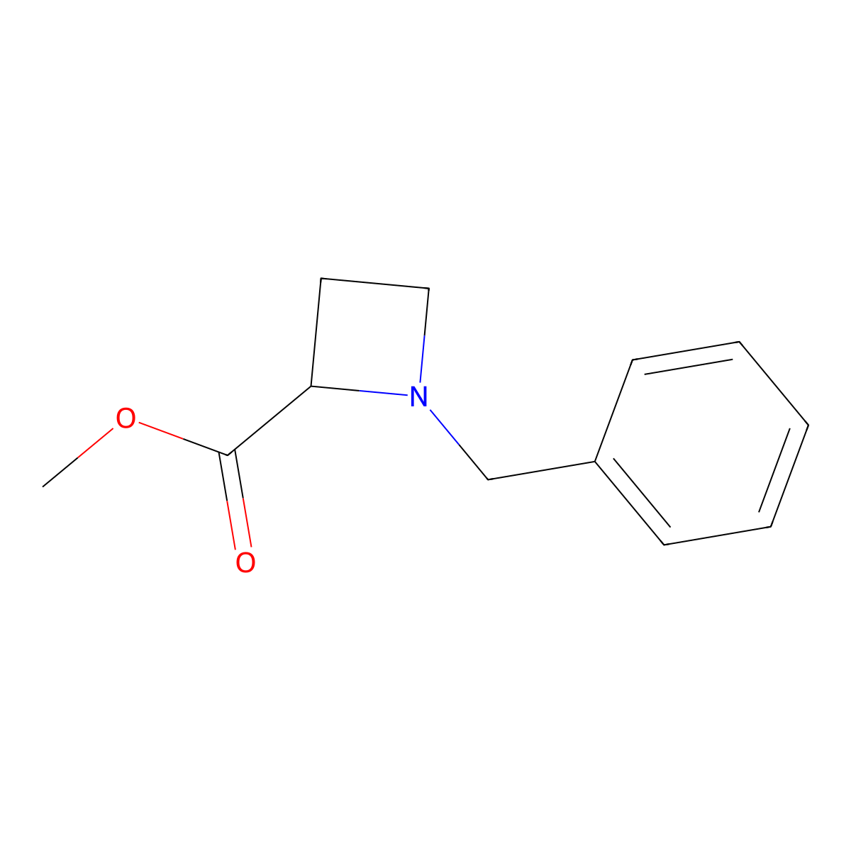 methyl (2S)-1-benzylazetidine-2-carboxylate molecular structure, CAS 127382-20-1