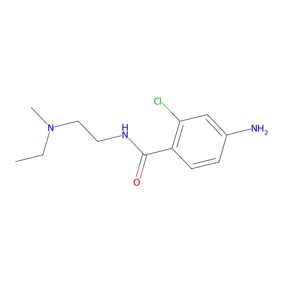 4-amino-2-chloro-N-{2-[ethyl(methyl)amino]ethyl}benzamide molecular structure, CAS 1273845-43-4