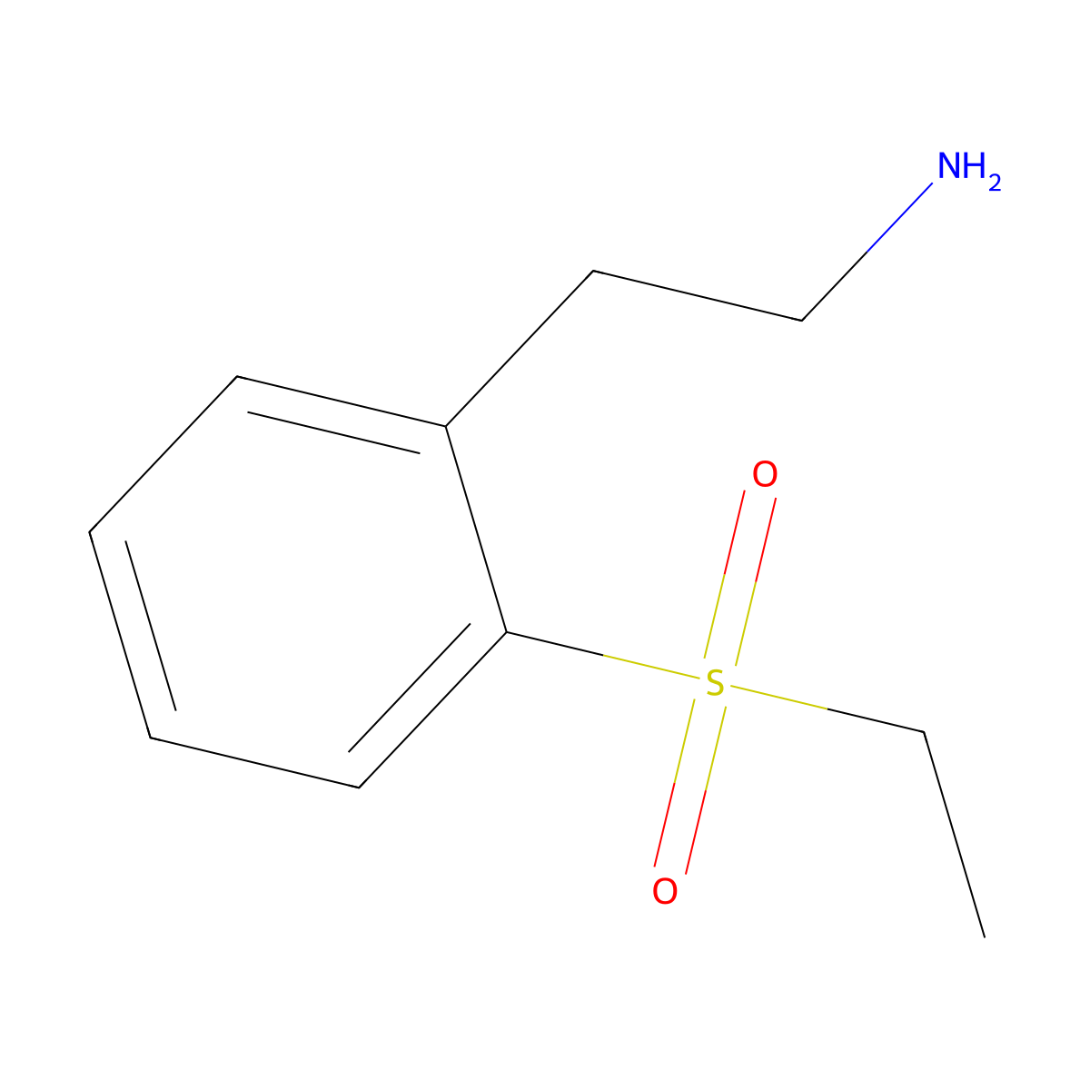 2-[2-(Ethanesulfonyl)phenyl]ethan-1-amine molecular structure, CAS 1273847-55-4