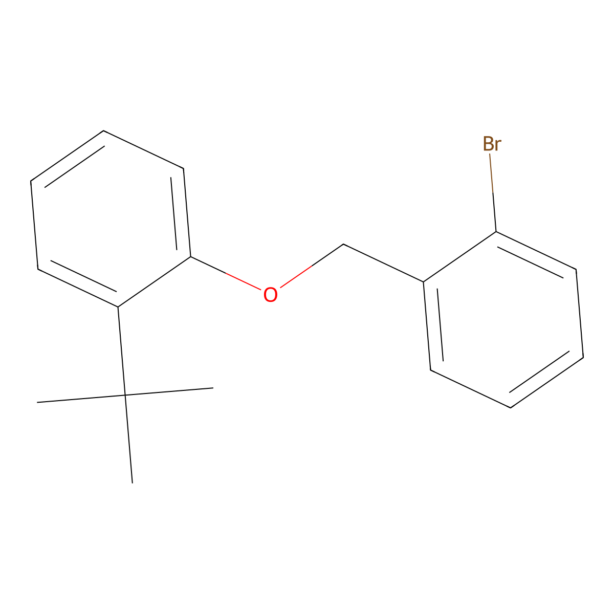 1-Bromo-2-((2-(tert-butyl)phenoxy)methyl)benzene molecular structure, CAS 1273852-91-7