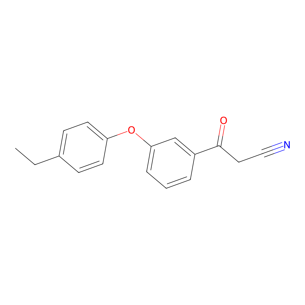 3-[3-(4-Ethylphenoxy)phenyl]-3-oxopropanenitrile molecular structure, CAS 127389-36-0