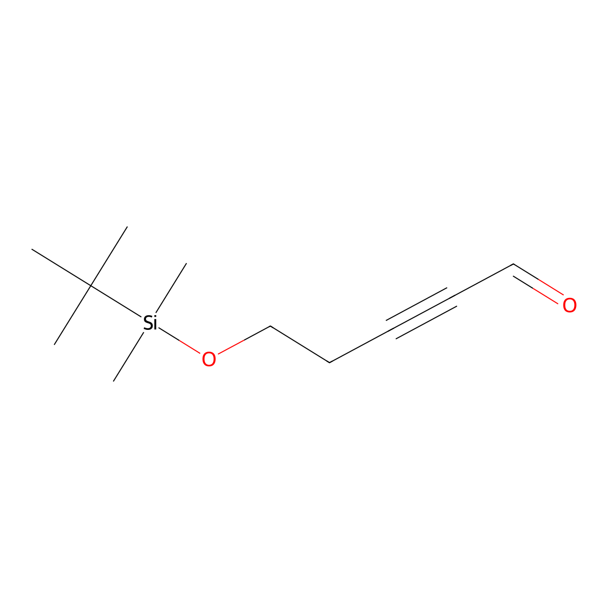5-((Tert-butyldimethylsilyl)oxy)pent-2-ynal molecular structure, CAS 127390-81-2