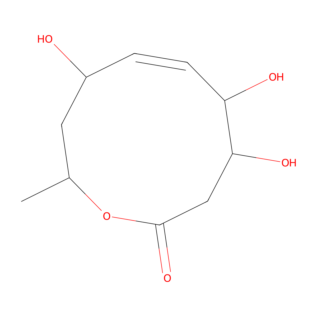 Decarestrictine D molecular structure, CAS 127393-89-9