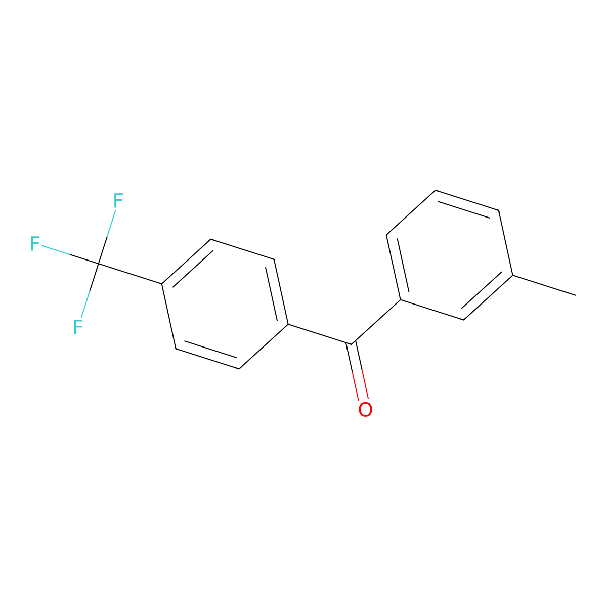 Methanone, (3-methylphenyl)[4-(trifluoromethyl)phenyl]- molecular structure, CAS 1273961-09-3