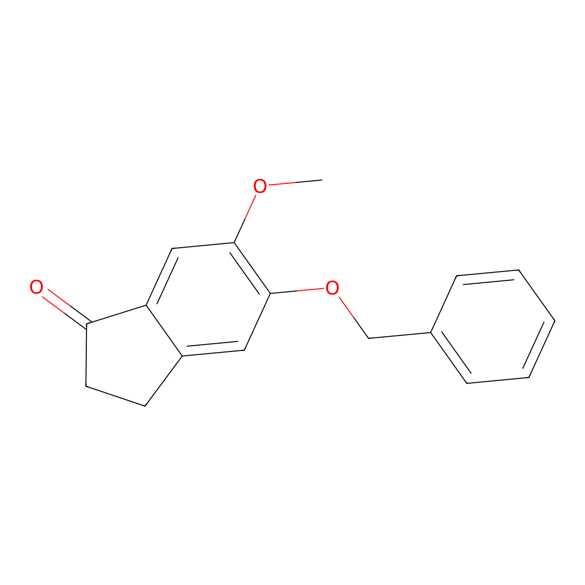 5-Benzyloxy-6-methoxy-1-indanone molecular structure, CAS 127399-72-8