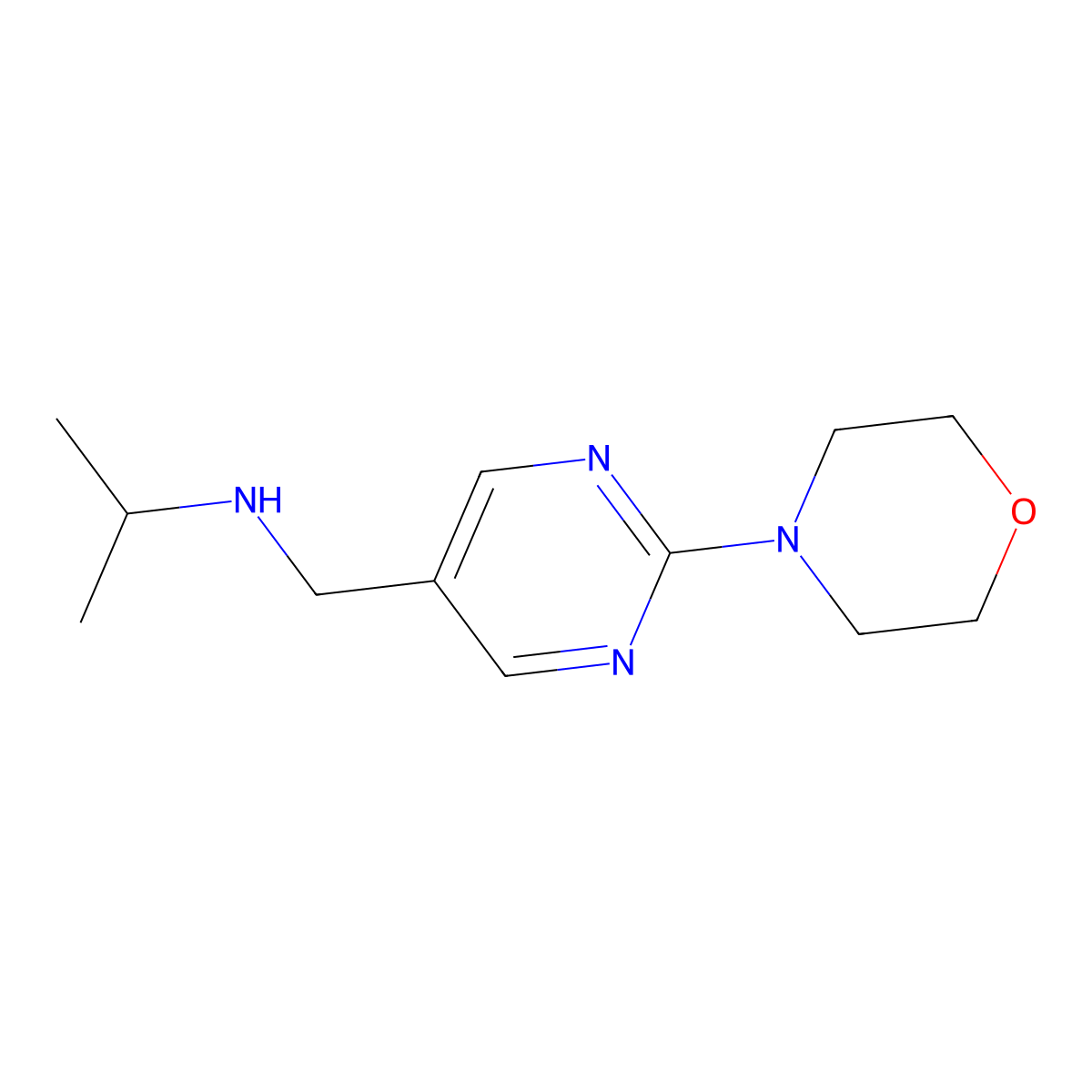 N-((2-Morpholinopyrimidin-5-yl)methyl)propan-2-amine molecular structure, CAS 1273999-33-9