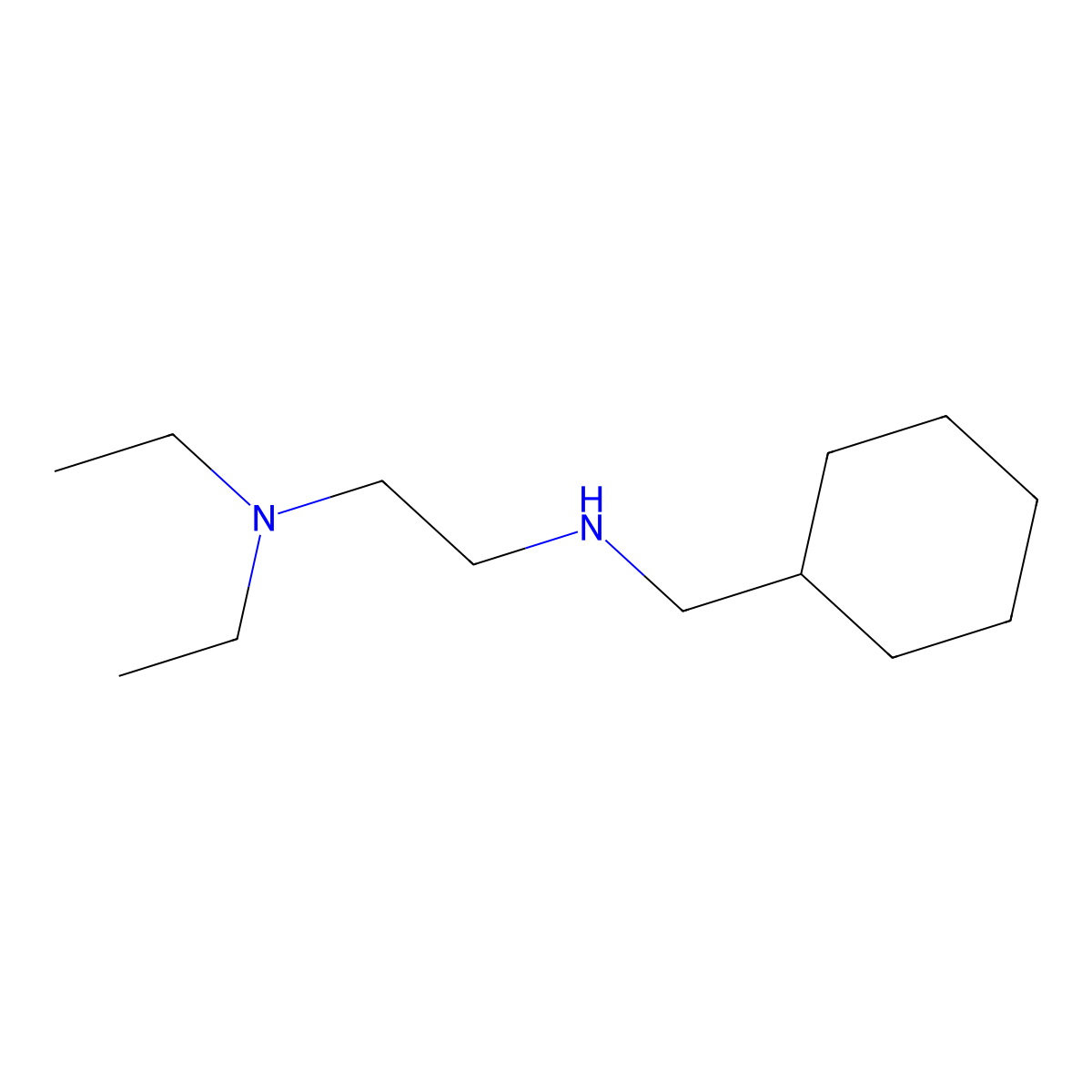 (Cyclohexylmethyl)[2-(diethylamino)ethyl]amine molecular structure, CAS 127403-67-2