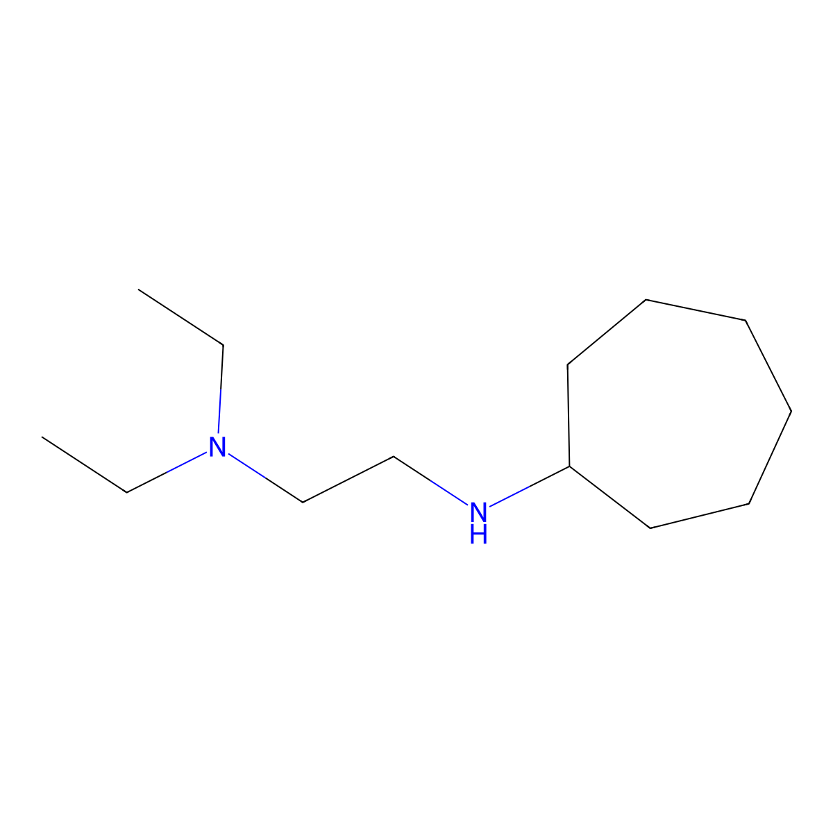 N-[2-(Diethylamino)ethyl]cycloheptanamine molecular structure, CAS 127403-84-3