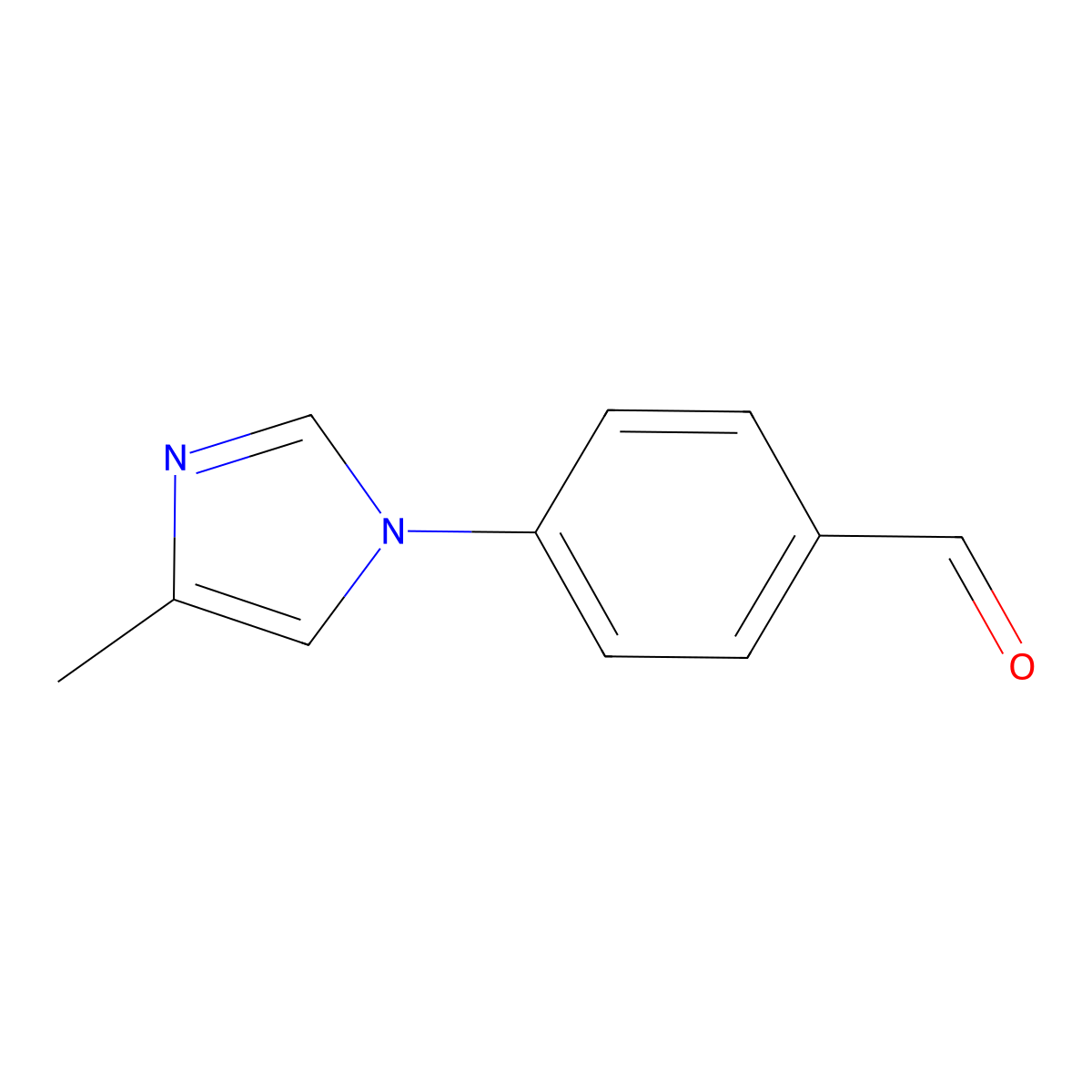 4-(4-Methyl-1H-imidazol-1-yl)benzaldehyde molecular structure, CAS 127404-21-1