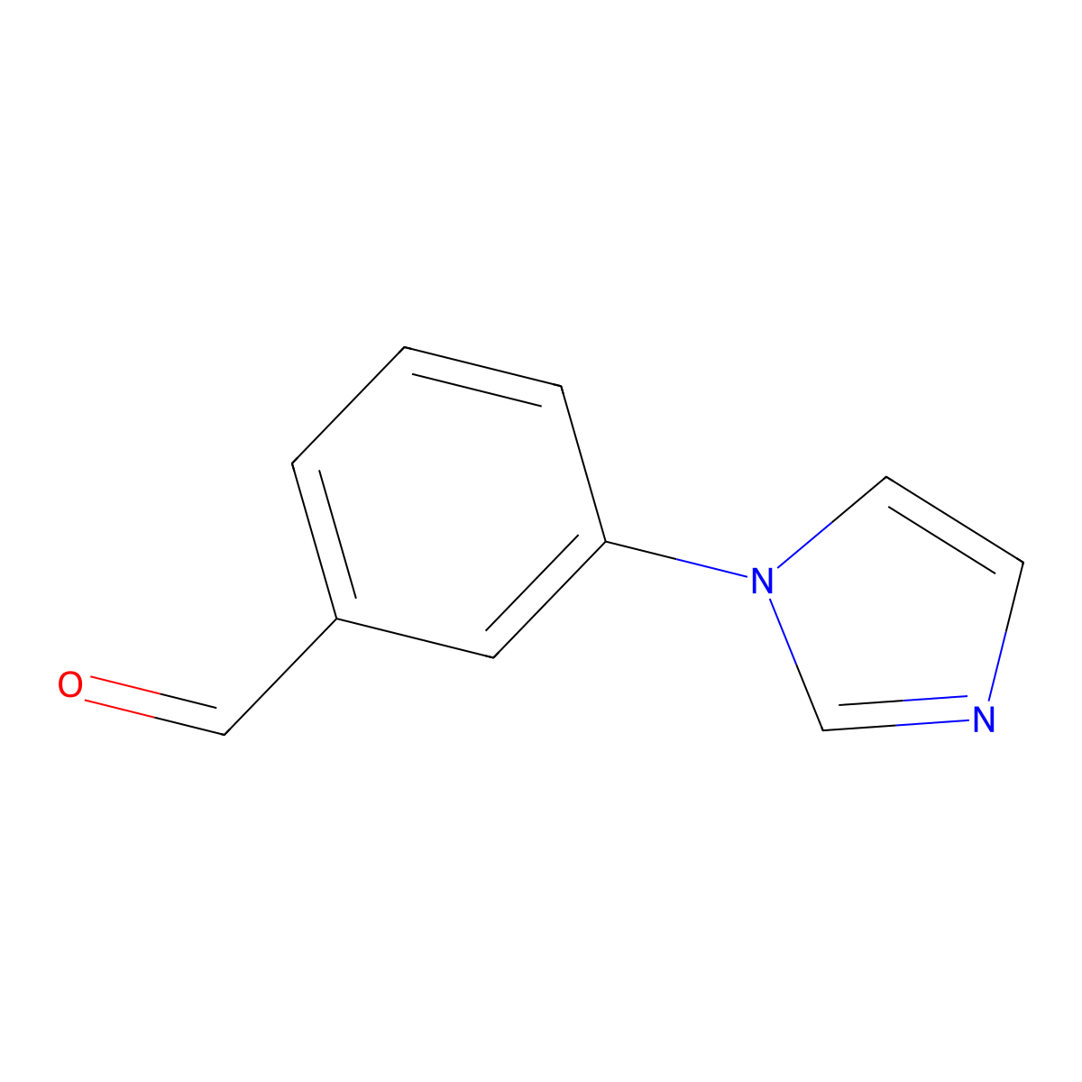 3-(1H-imidazol-1-yl)benzaldehyde molecular structure, CAS 127404-22-2