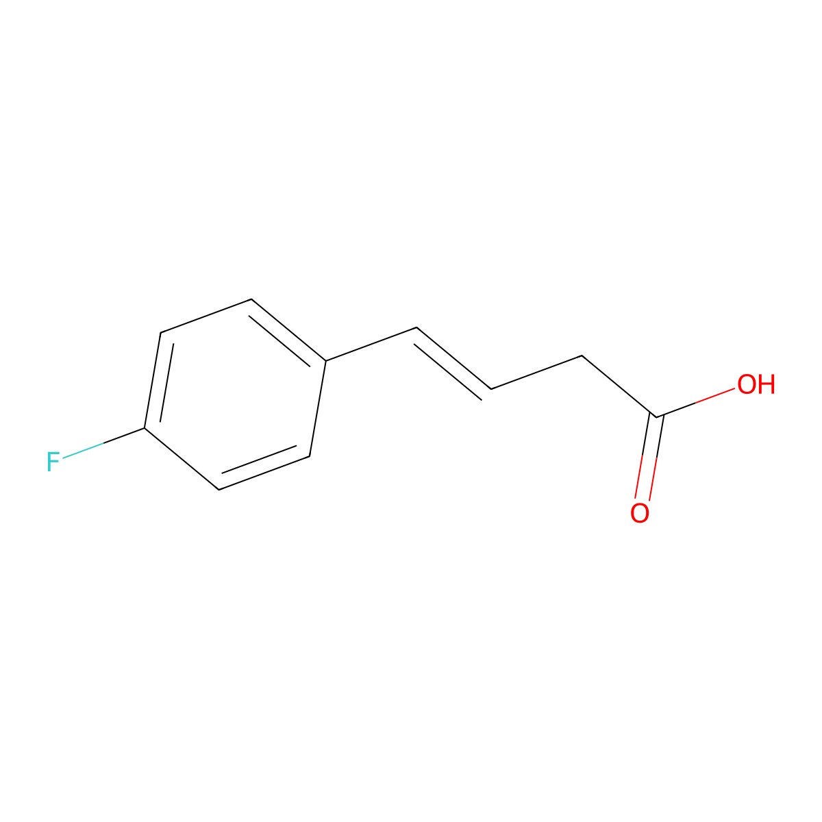 4-(4-Fluorophenyl)but-3-enoic acid molecular structure, CAS 127404-66-4