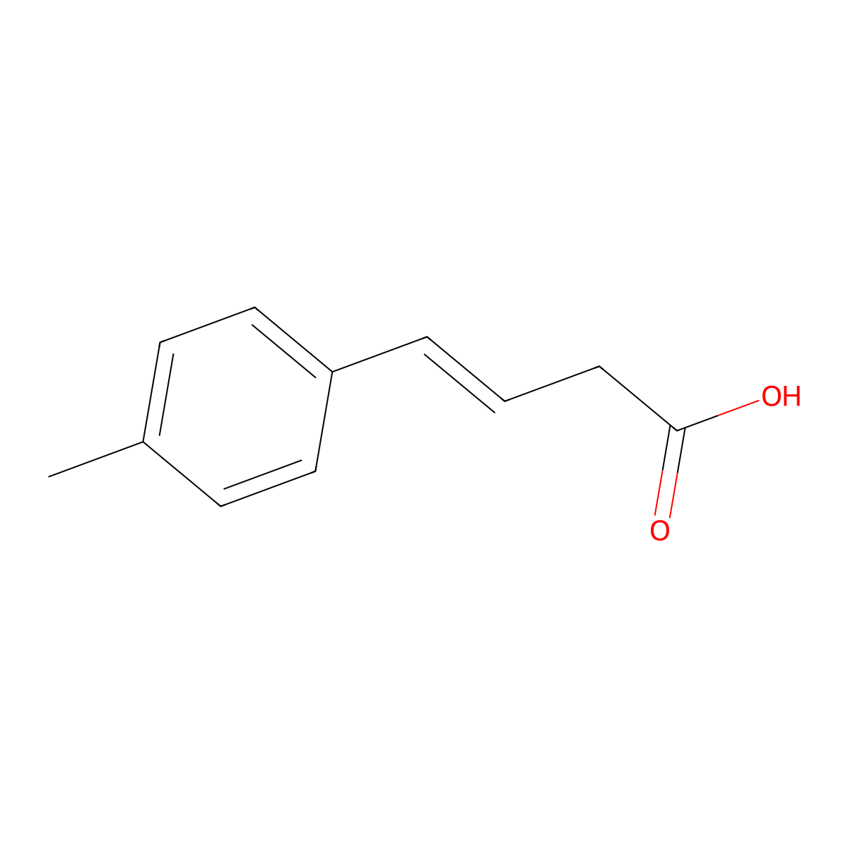 (3E)-4-(4-Methylphenyl)-3-butenoic acid molecular structure, CAS 127404-74-4