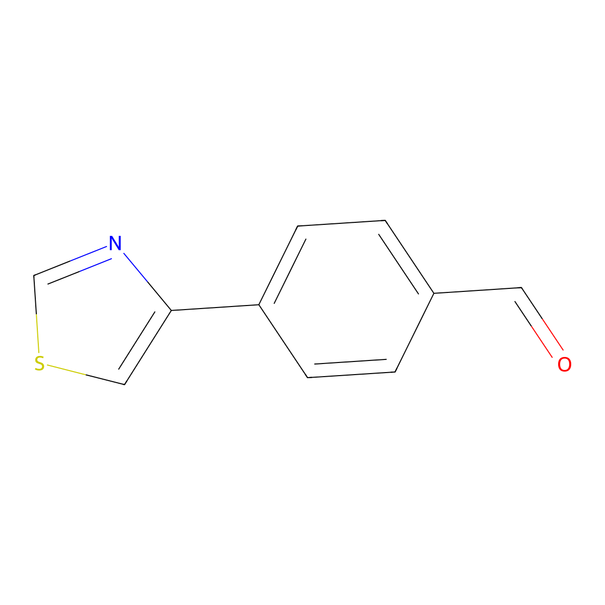 4-(Thiazol-4-yl)benzaldehyde molecular structure, CAS 127406-12-6