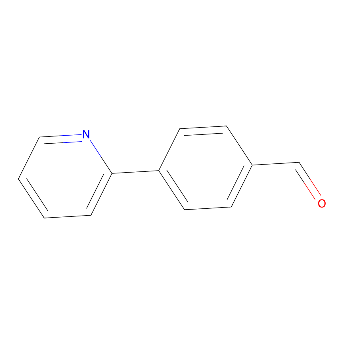 4-Pyridin-2-ylbenzaldehyde molecular structure, CAS 127406-56-8