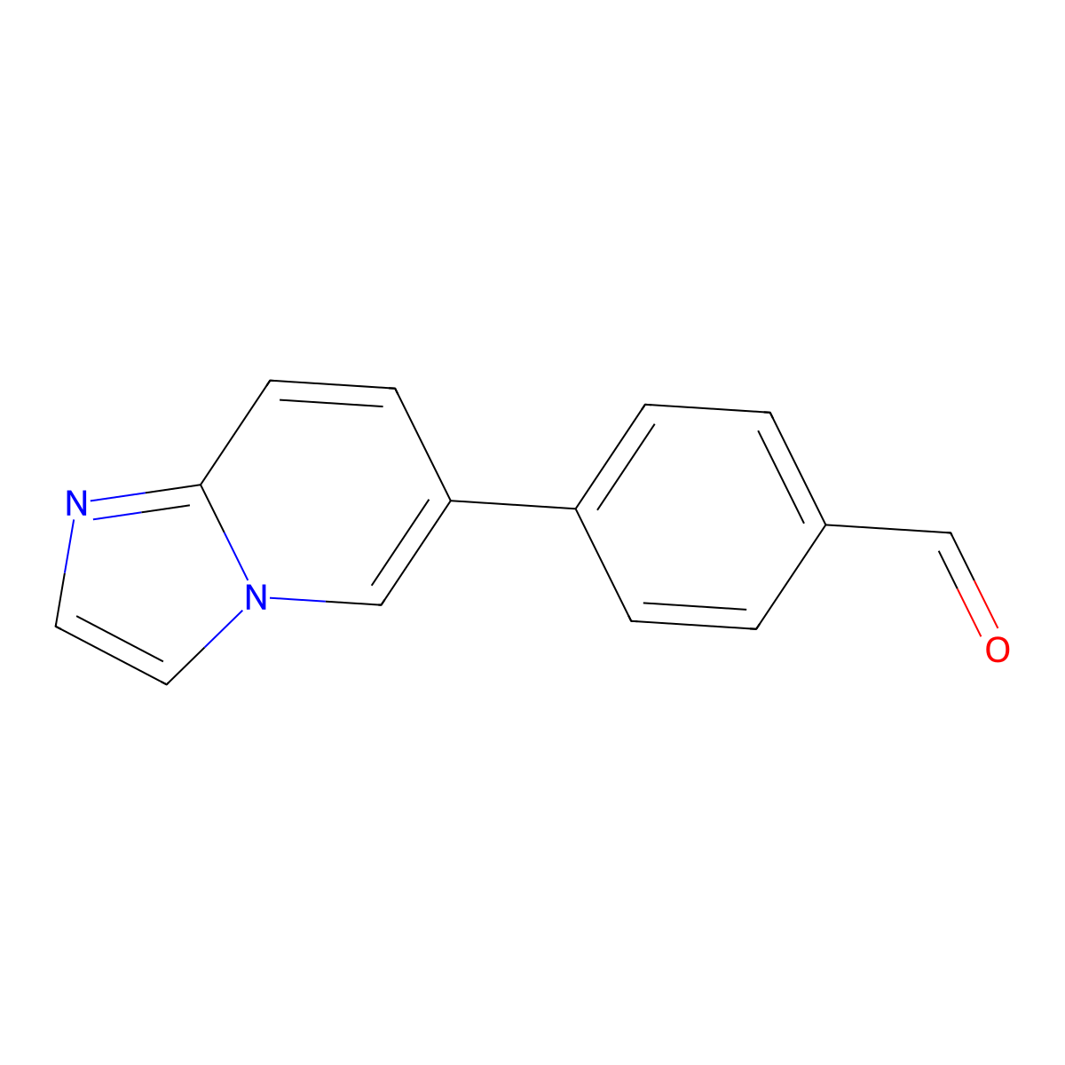 Benzaldehyde,4-imidazo[1,2-a]pyridin-6-yl- molecular structure, CAS 127406-57-9