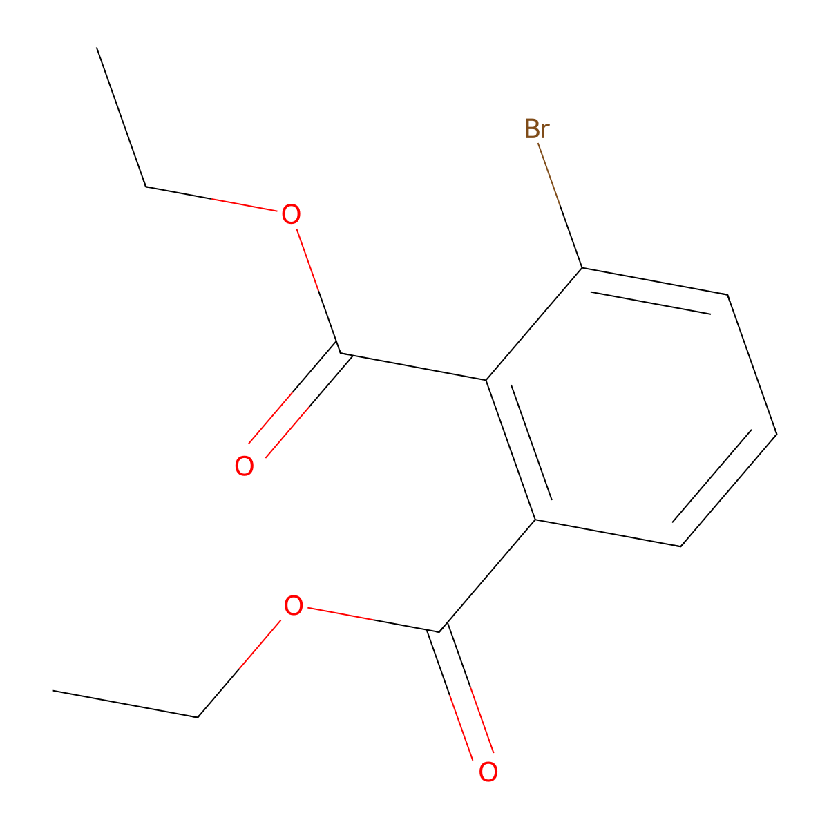 Diethyl 3-bromophthalate molecular structure, CAS 127413-58-5