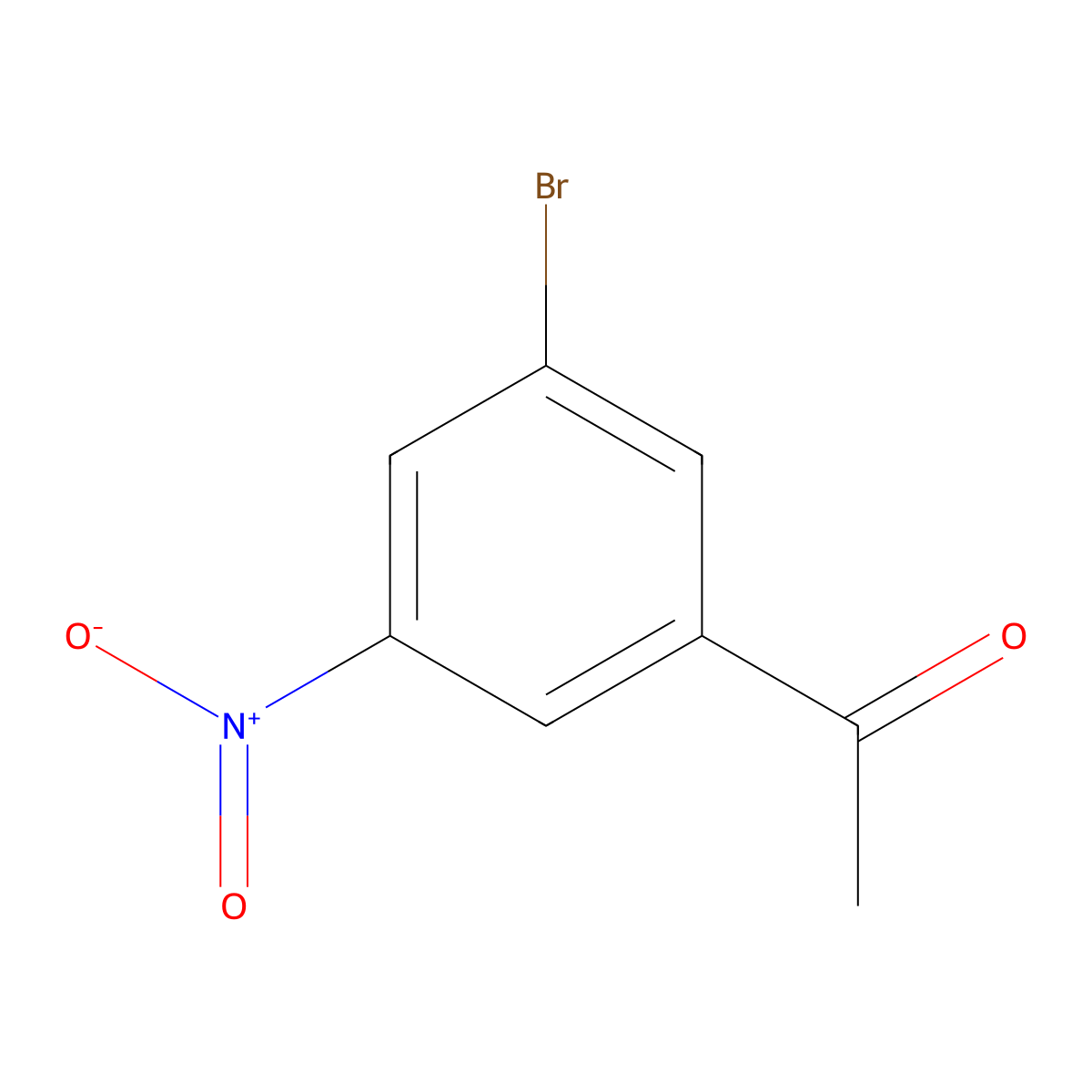 Ethanone, 1-(3-bromo-5-nitrophenyl)- molecular structure, CAS 127413-59-6