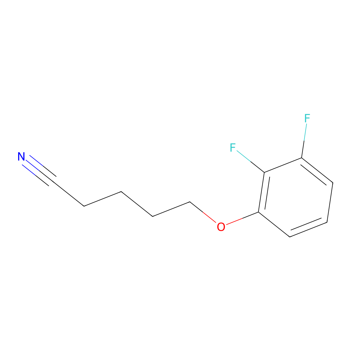 5-(2,3-Difluoro-phenoxy)pentanenitrile molecular structure, CAS 1274132-51-2