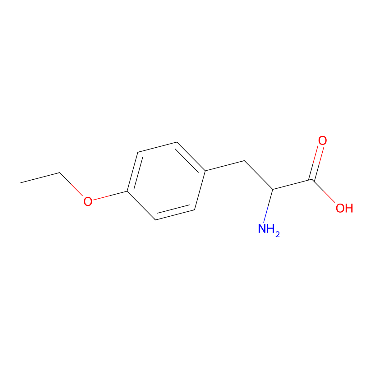 O-Ethyl-D-tyrosine molecular structure, CAS 127419-60-7