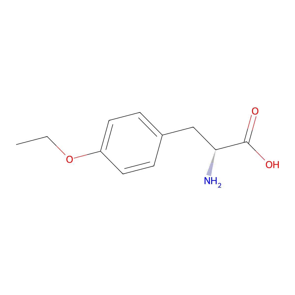 O-Ethyl-D-tyrosine molecular structure, CAS 127419-60-7