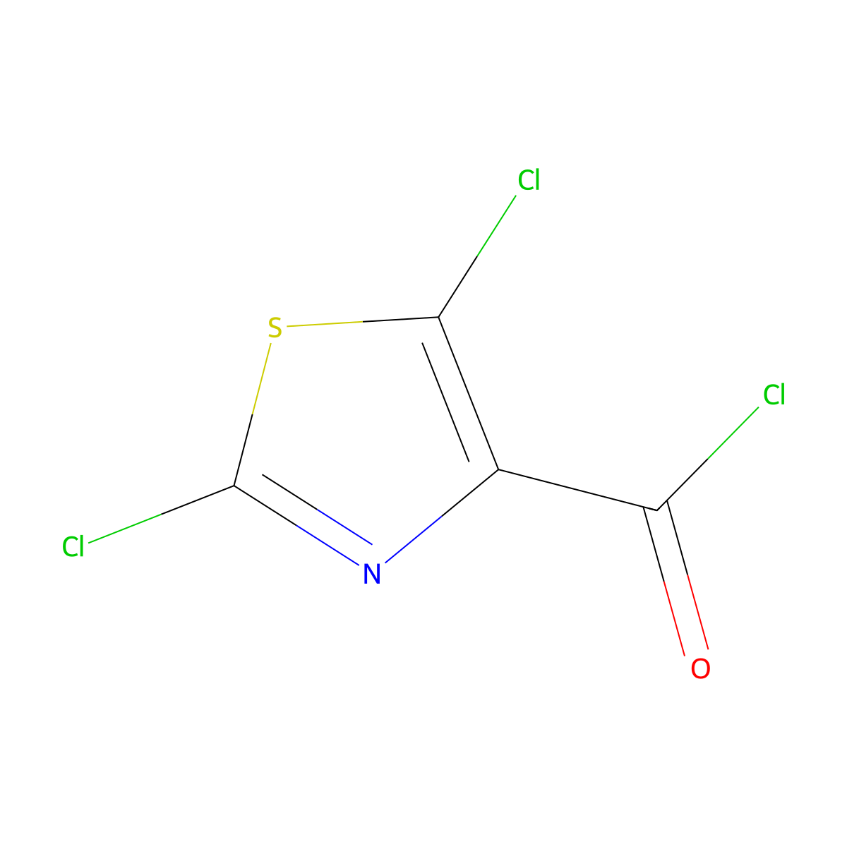 4-Thiazolecarbonylchloride,2,5-dichloro-(9CI) molecular structure, CAS 127426-29-3