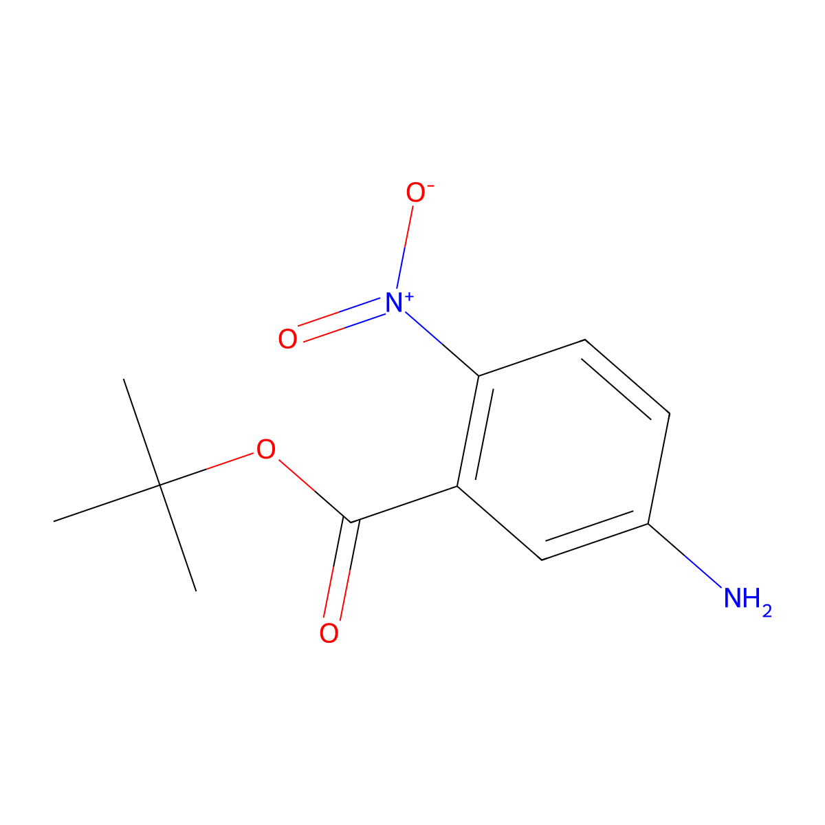 Tert-butyl 5-amino-2-nitrobenzoate molecular structure, CAS 127428-15-3