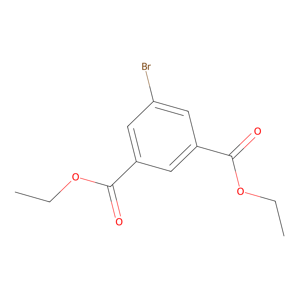 1,3-Benzenedicarboxylic acid, 5-bromo-, diethyl ester molecular structure, CAS 127437-29-0