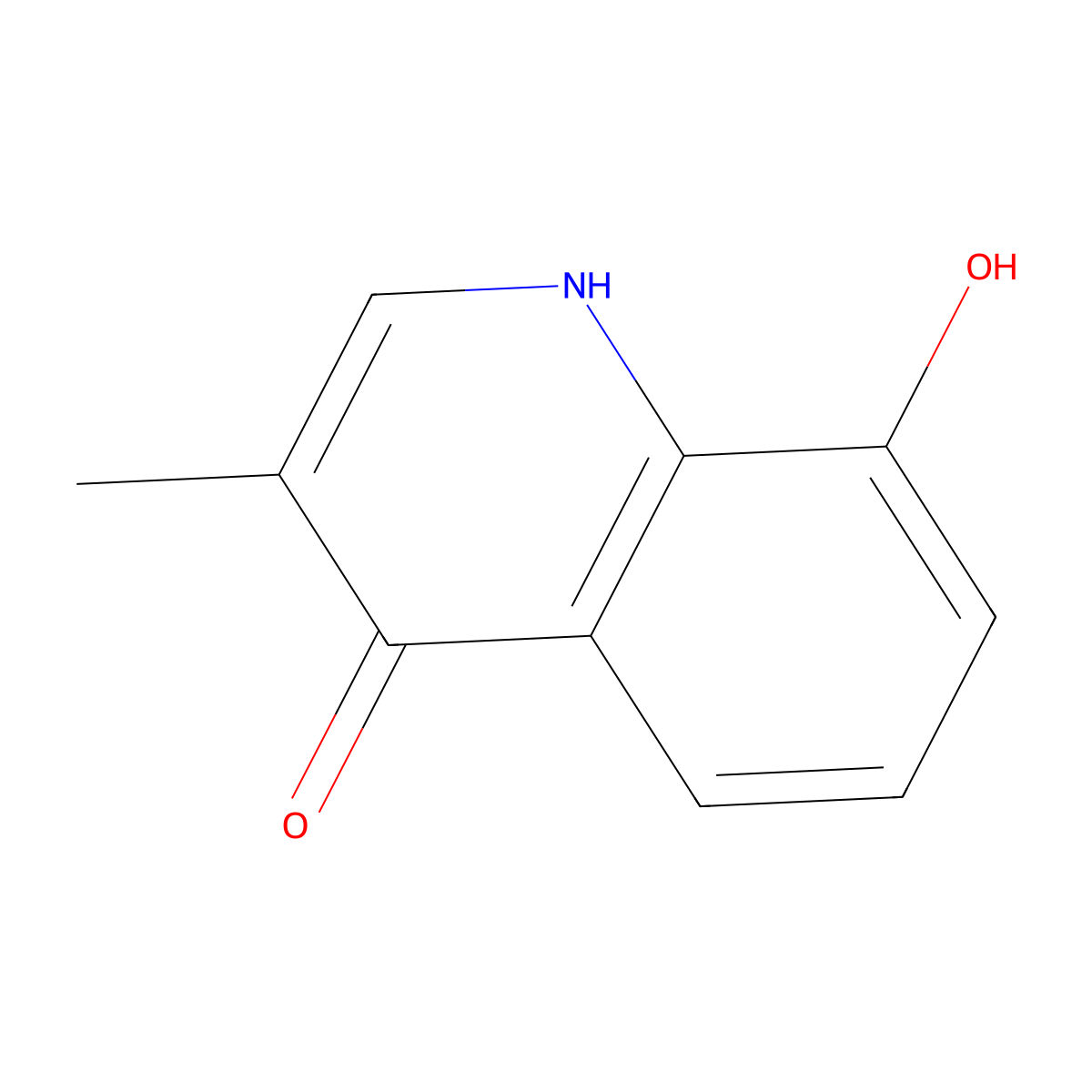 8-Hydroxy-3-methylquinolin-4(1H)-one molecular structure, CAS 127441-78-5