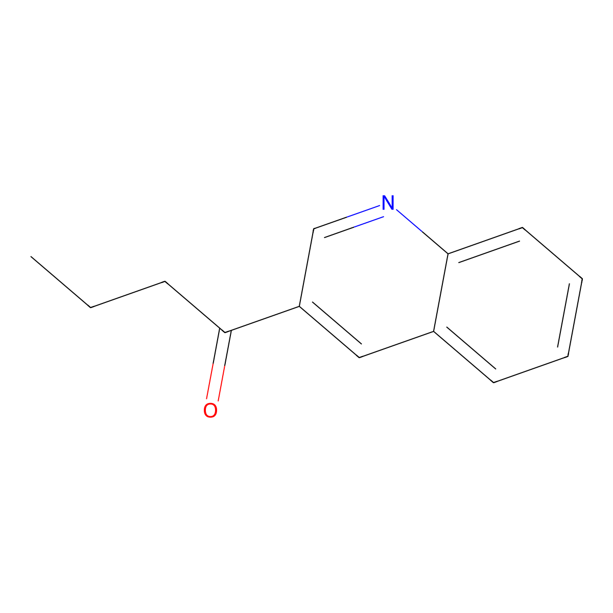 1-(Quinolin-3-yl)butan-1-one molecular structure, CAS 127443-65-6
