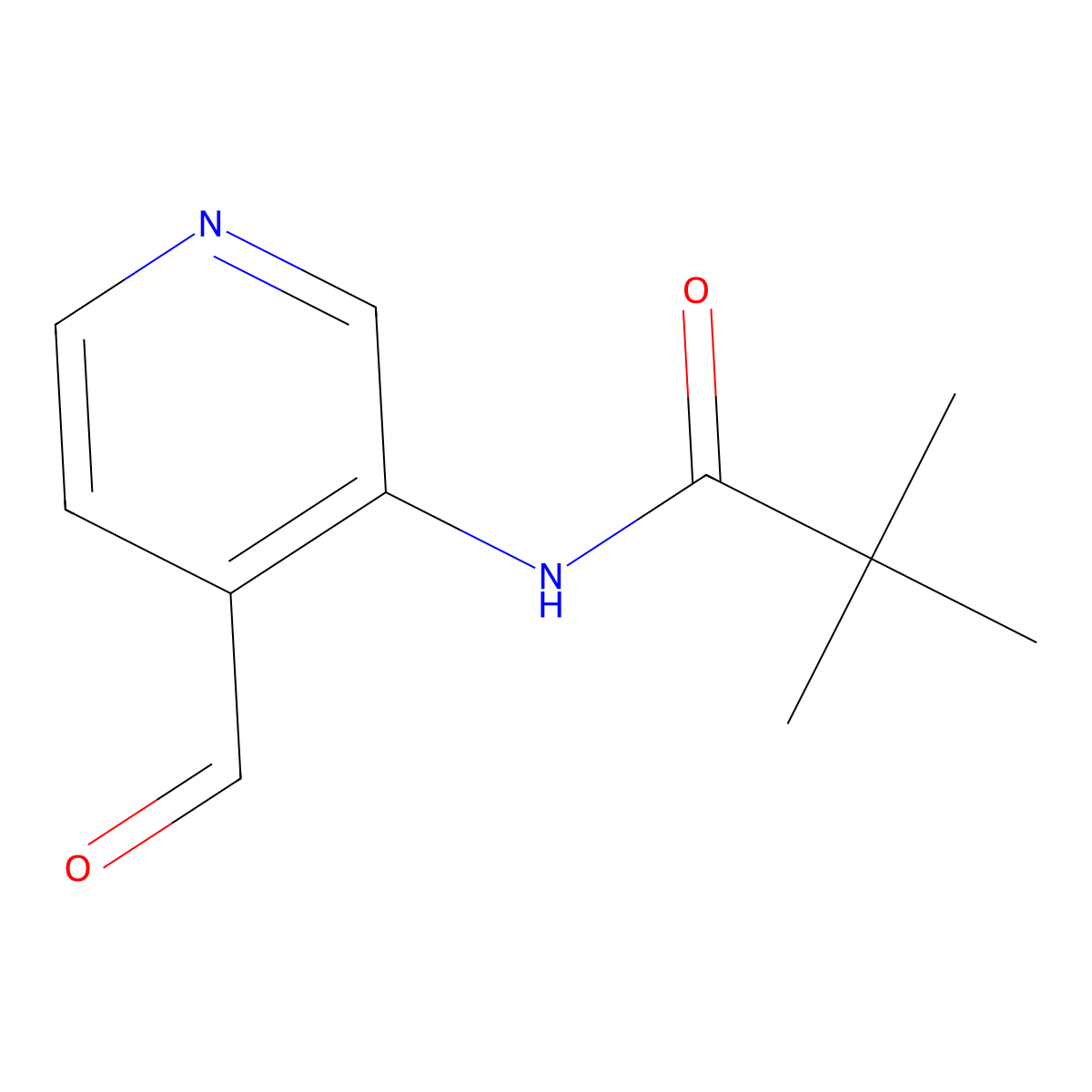N-(4-Formyl-pyridin-3-yl)-2,2-dimethyl-propionamide molecular structure, CAS 127446-35-9