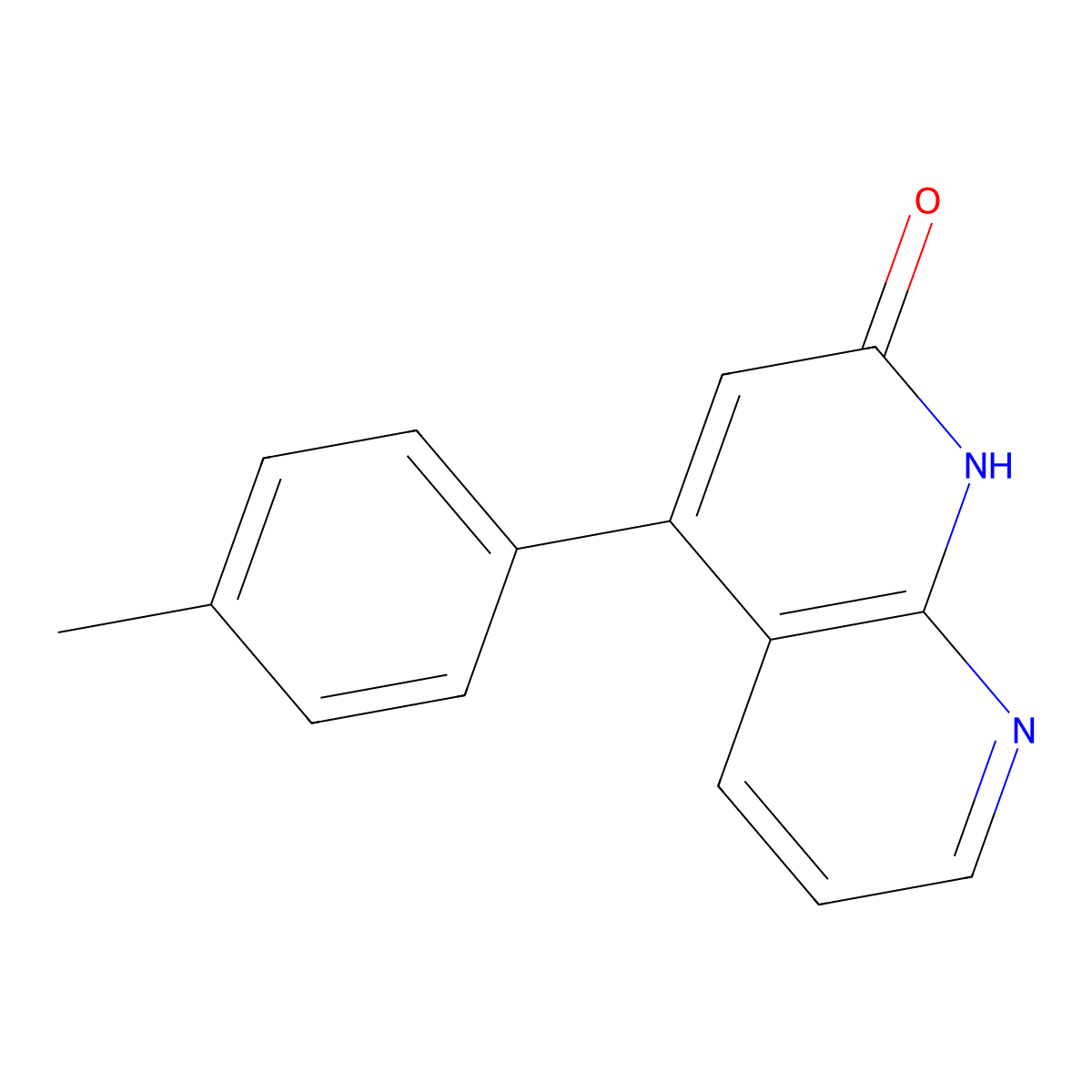 4-(p-Tolyl)-1,8-naphthyridin-2(1H)-one molecular structure, CAS 127446-47-3