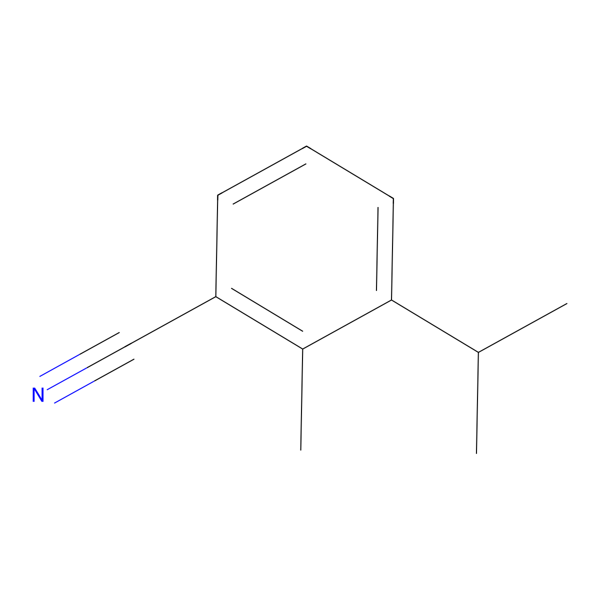 3-Isopropyl-2-methylbenzonitrile molecular structure, CAS 127451-01-8