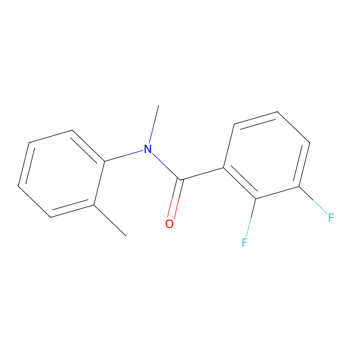2,3-difluoro-N-methyl-N-(2-methylphenyl)benzamide molecular structure, CAS 1274511-47-5