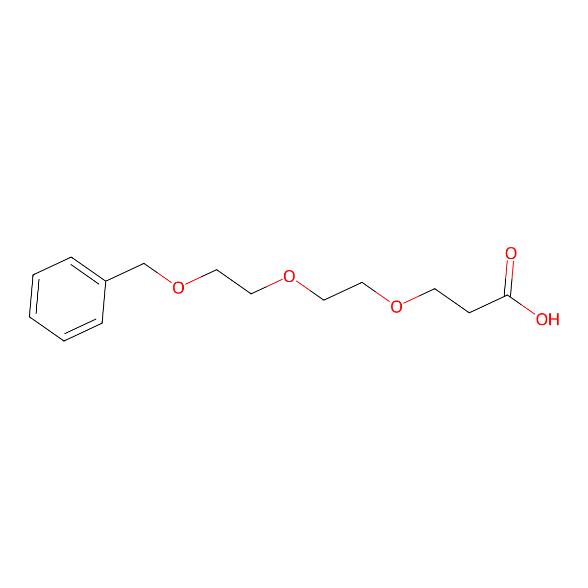 3-(2-(2-(Benzyloxy)ethoxy)ethoxy)propanoic acid molecular structure, CAS 127457-63-0