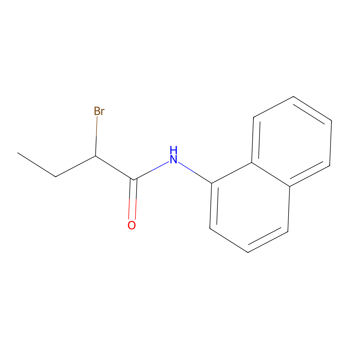 2-Bromo-N-1-naphthylbutanamide molecular structure, CAS 1274614-70-8