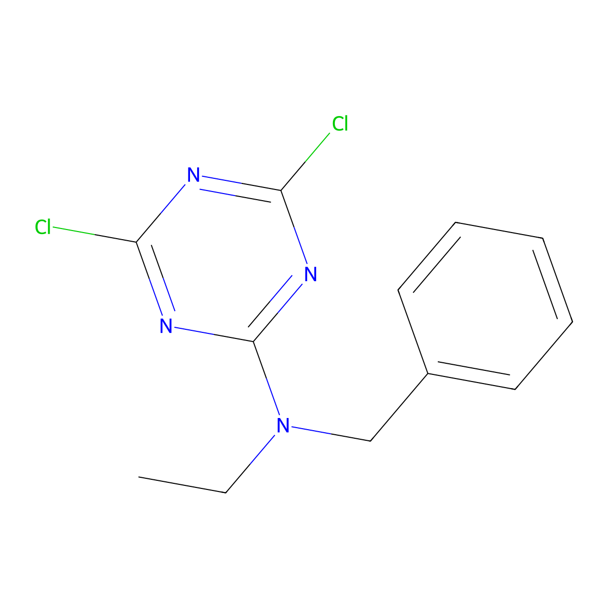 N-benzyl-4,6-dichloro-N-ethyl-1,3,5-triazin-2-amine molecular structure, CAS 1274617-41-2