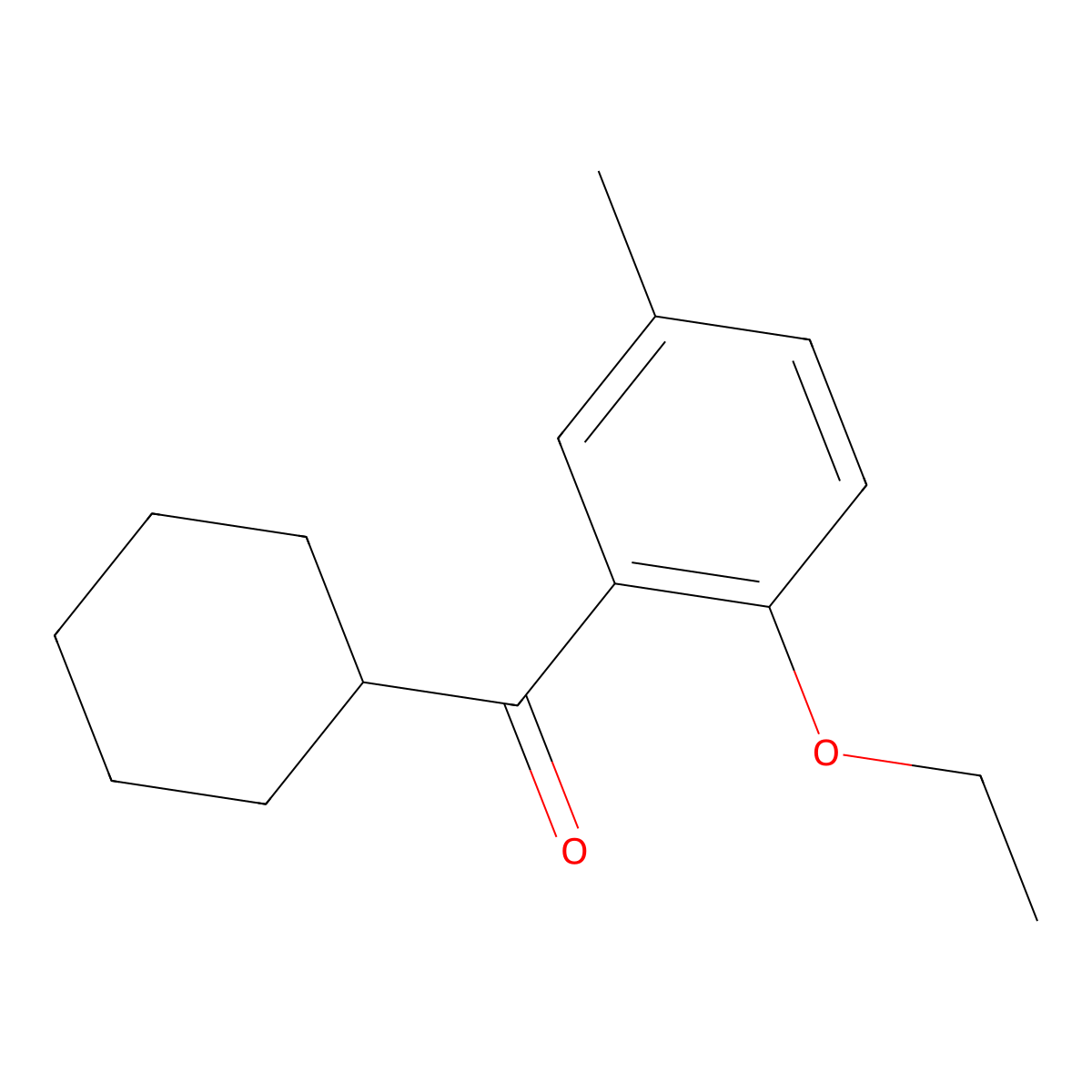 Cyclohexyl(2-ethoxy-5-methylphenyl)methanone molecular structure, CAS 1274750-52-5