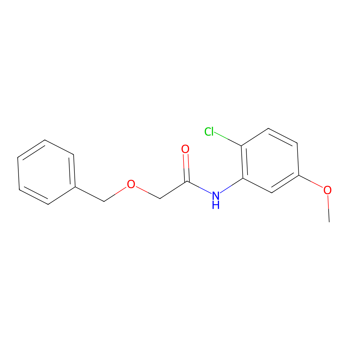 2-(benzyloxy)-N-(2-chloro-5-methoxyphenyl)acetamide molecular structure, CAS 1274863-78-3
