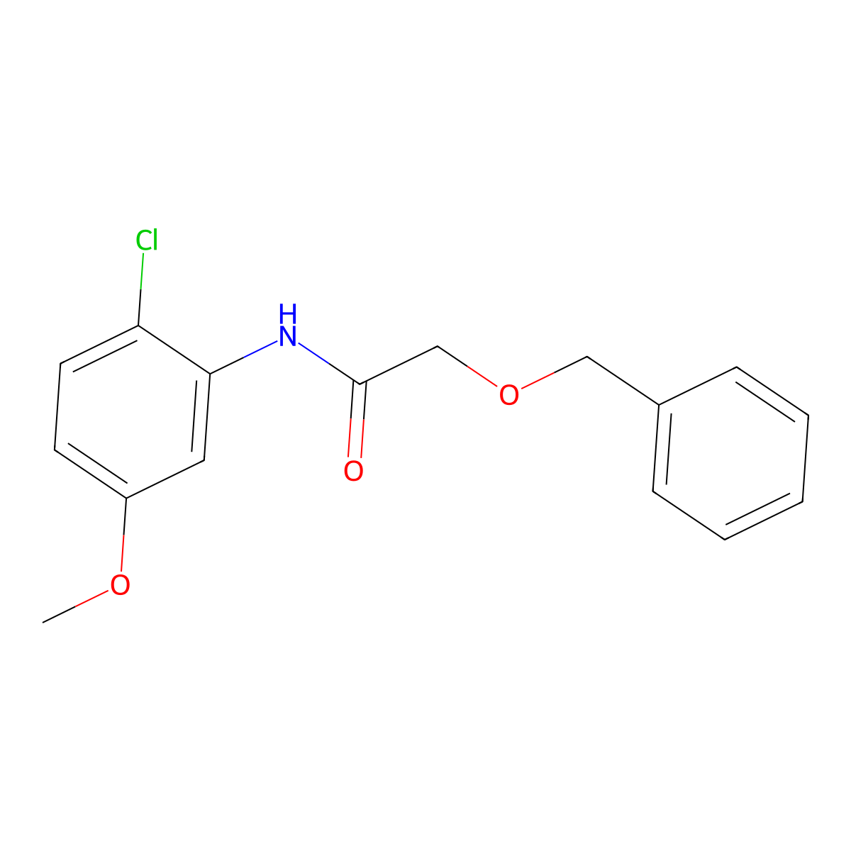 2-(benzyloxy)-N-(2-chloro-5-methoxyphenyl)acetamide molecular structure, CAS 1274863-78-3