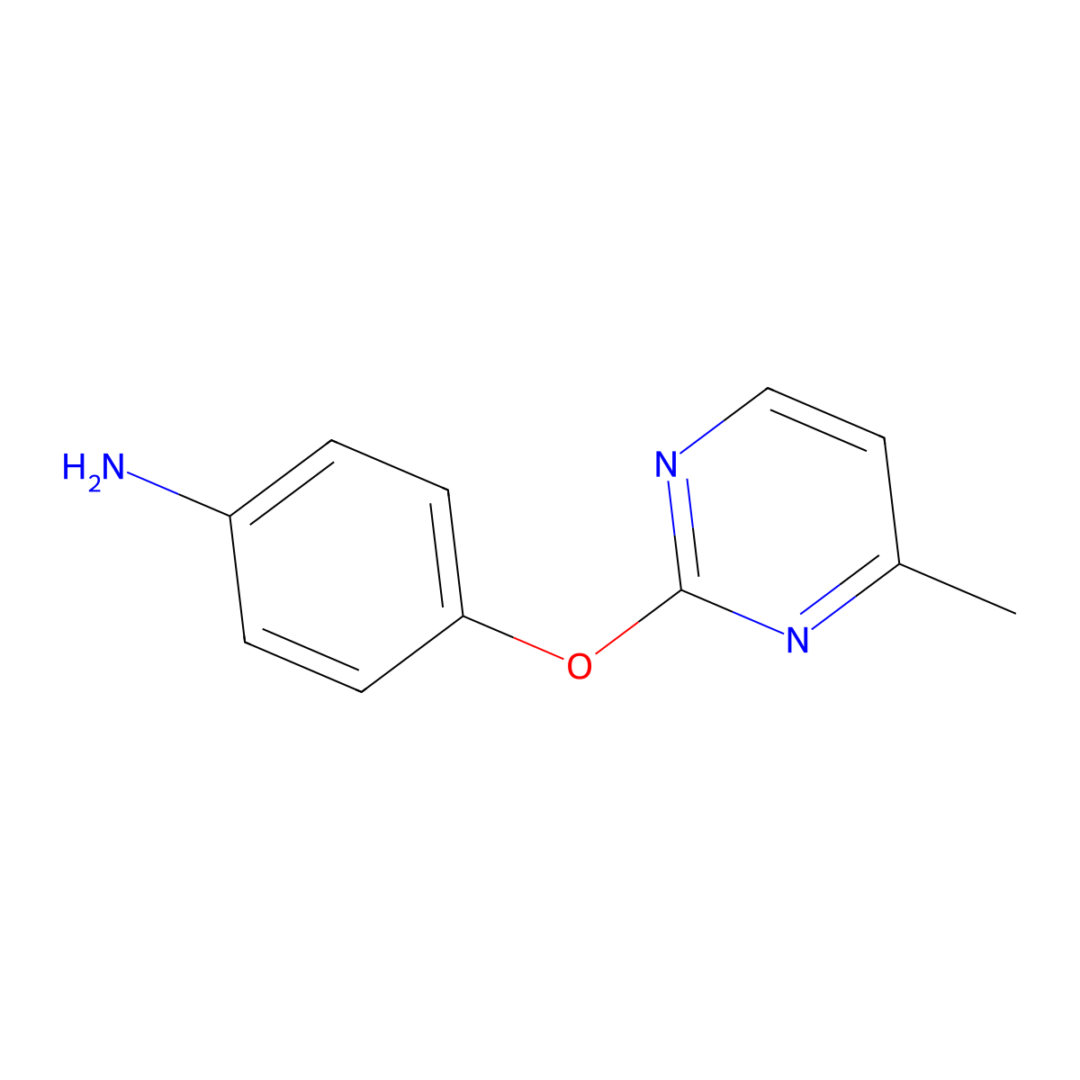 4-((4-Methylpyrimidin-2-yl)oxy)aniline molecular structure, CAS 1274864-67-3