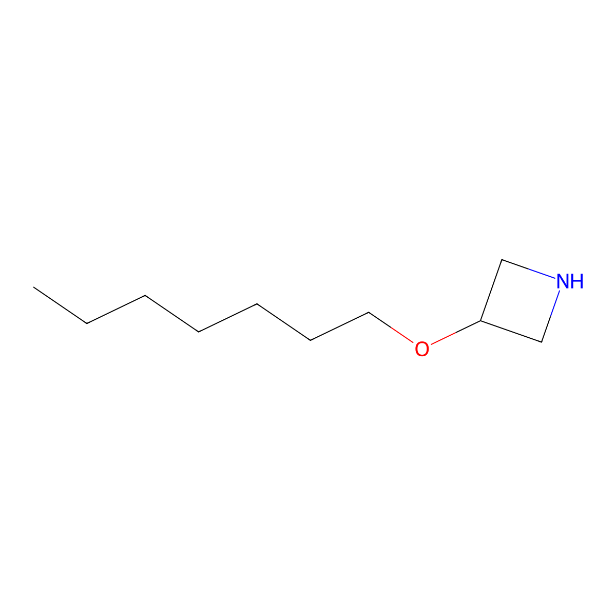 3-(Heptyloxy)azetidine molecular structure, CAS 1274869-70-3