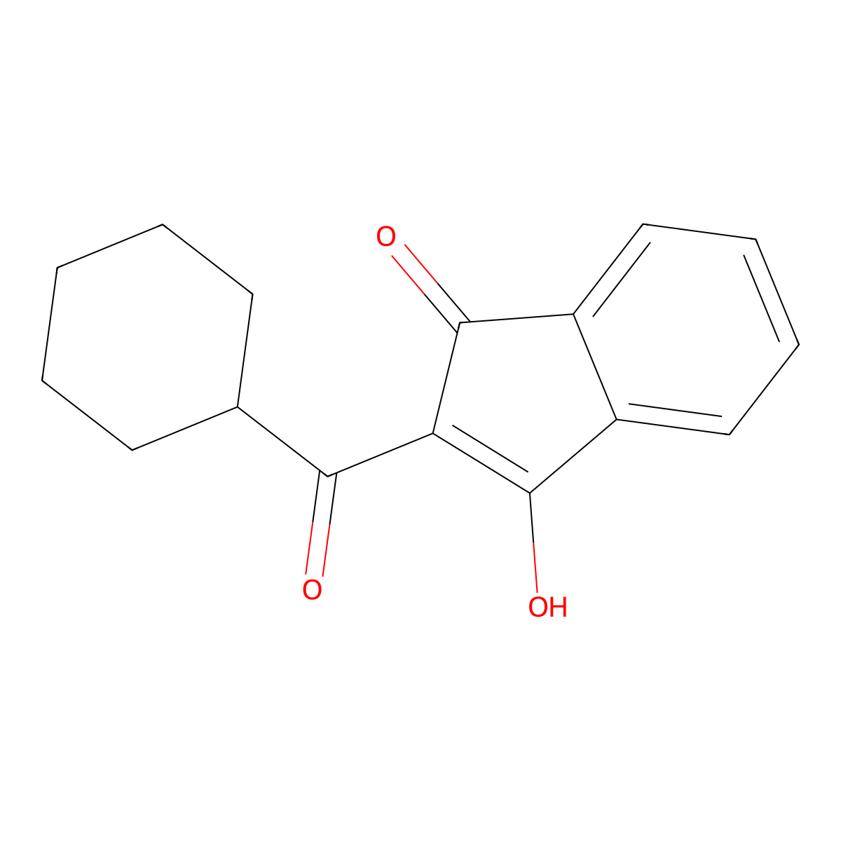 2-(Cyclohexylcarbonyl)-3-hydroxyinden-1-one molecular structure, CAS 1274891-81-4