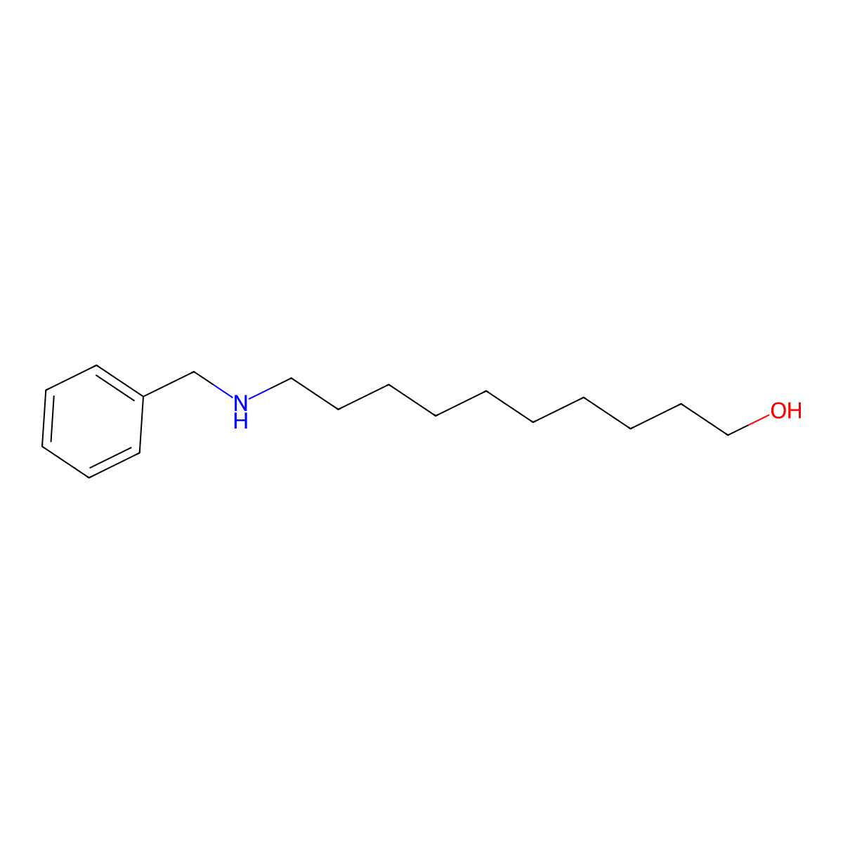 10-Benzylamino-1-decanol molecular structure, CAS 1274892-05-5