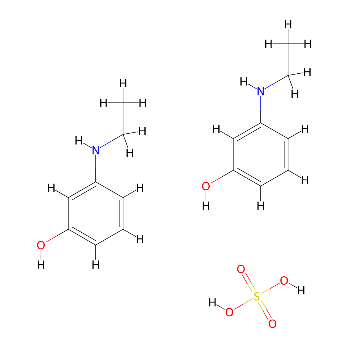 3-(Ethylamino)phenol Hemisulfate molecular structure, CAS 1274892-48-6