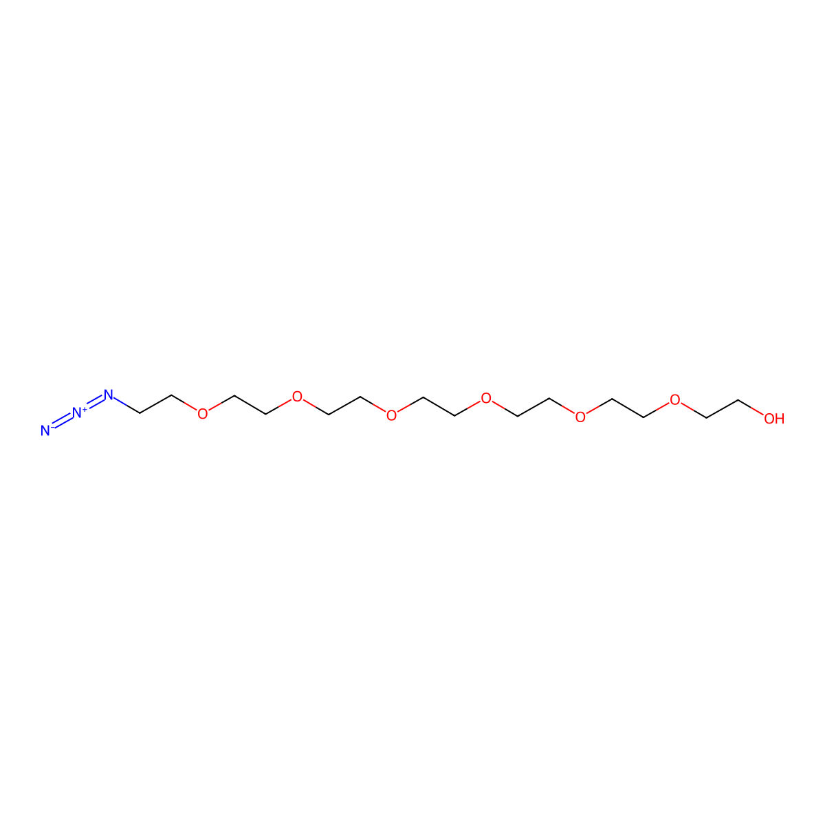 Azido-PEG7-alcohol molecular structure, CAS 1274892-60-2